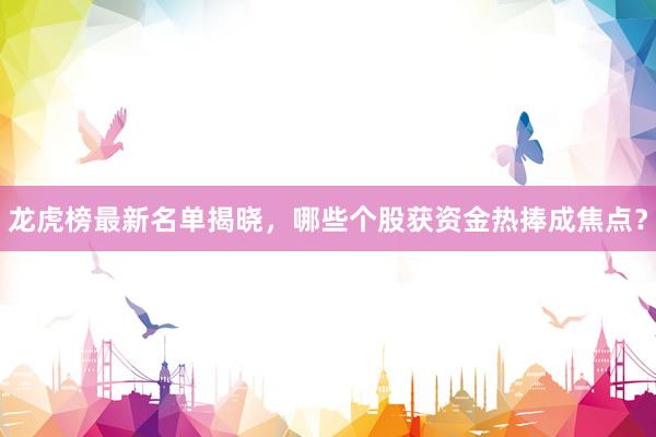 龙虎榜最新名单揭晓,哪些个股获资金热捧成焦点?